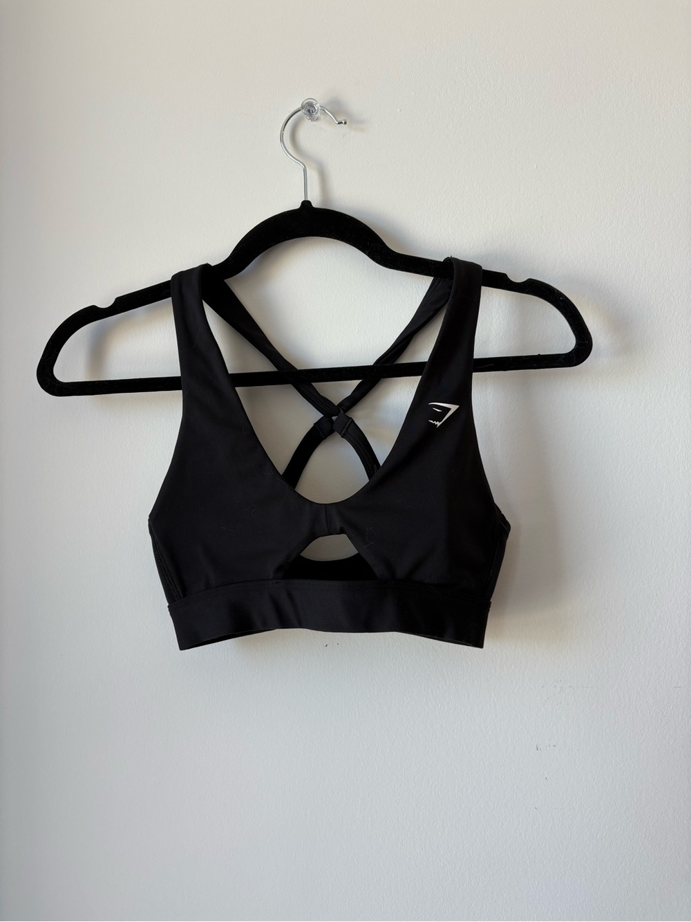 Gymshark Black Crisscross Keyhole Sports Bra